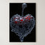 Liquid Heart – Surreal Dark Organic Abstract Wall Art 285