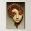 Pebbled Mask – Surreal Sculptural Mask Wall Art 546