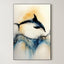 Ocean Leap – Surreal Ink Splash Marine Wildlife Wall Art 294