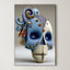 Cerulean Elegance – Surreal Ceramic Ornate Wall Art 465