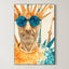 Abstract Sunburst Figure – Surreal Abstract Wall Art 018