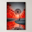 Crimson River Dandelion – Surreal Nature Wall Art 485