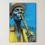 Blue Note Player – Surreal Expressive Musician Wall Art 430