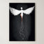 Etheric Descent – Surreal Winged Abstract Wall Art 599