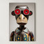Found Object Portrait – Surreal Assemblage Figure Wall Art 367