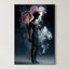 Neon Reverie – Surreal Atmospheric Gold Wire Wall Art 472