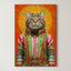 Regal Cat Portrait – Surreal Animal Wall Art 078