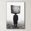 Conceptual Brutalist Portrait – Surreal Brutalist Wall Art 029