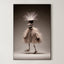 Avian Nomad – Surreal Folk Sculpture Bird Wall Art 418