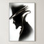 Noir Elegance – Surreal Futuristic Gentleman Wall Art 516