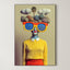Garden Vision – Surreal Retro Botanical Portrait Wall Art 432