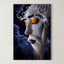 Woven Silence – Surreal Avant-Garde Mesh Portrait Wall Art 330