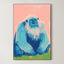 Whimsical Yeti – Surreal Playful Snow Creature Wall Art 215