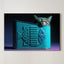 Whimsical Cat Piece – Surreal Playful Feline Wall Art 048