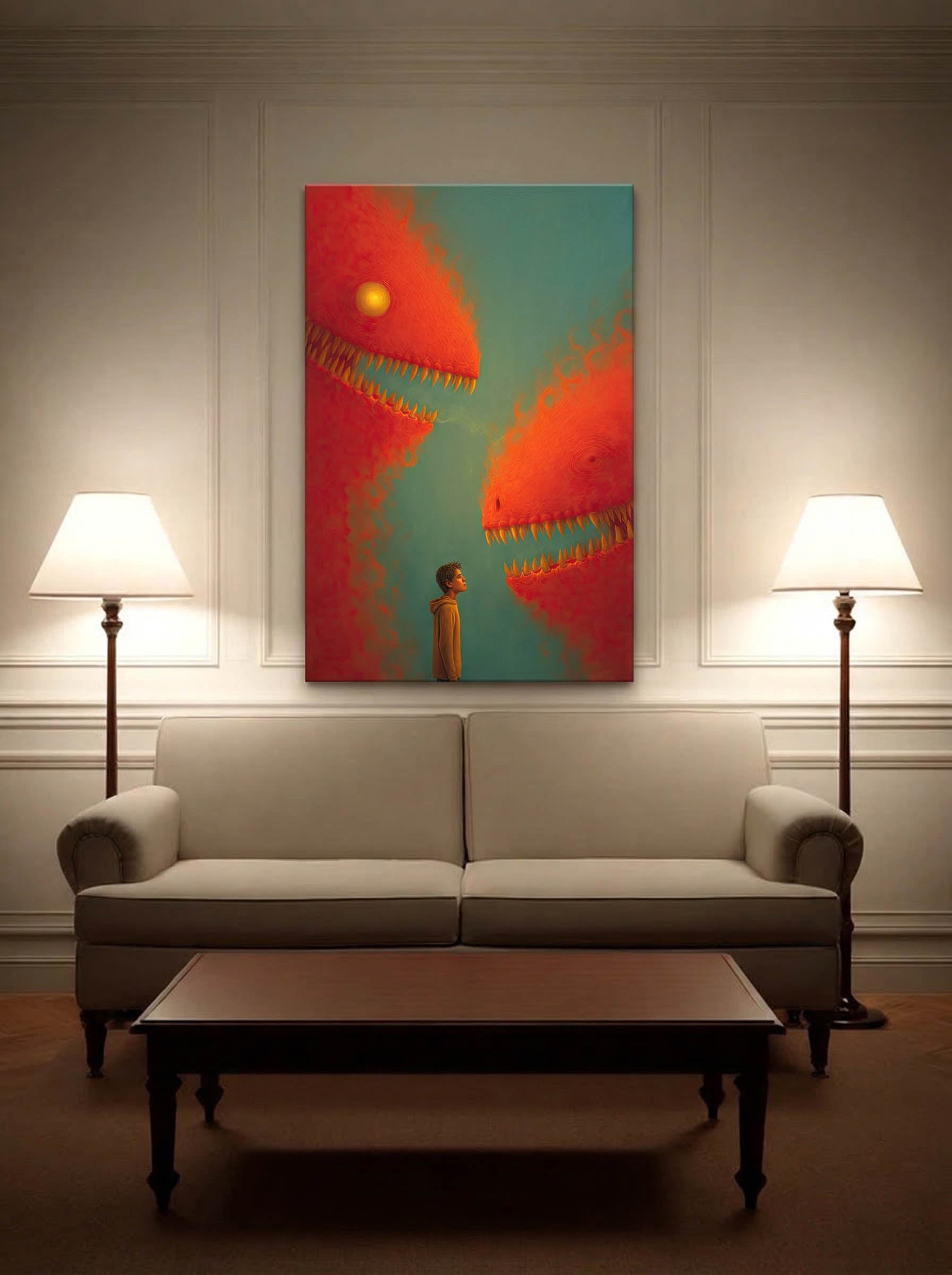 Whimsical Encounter – Surreal Whimsical Wall Art 003