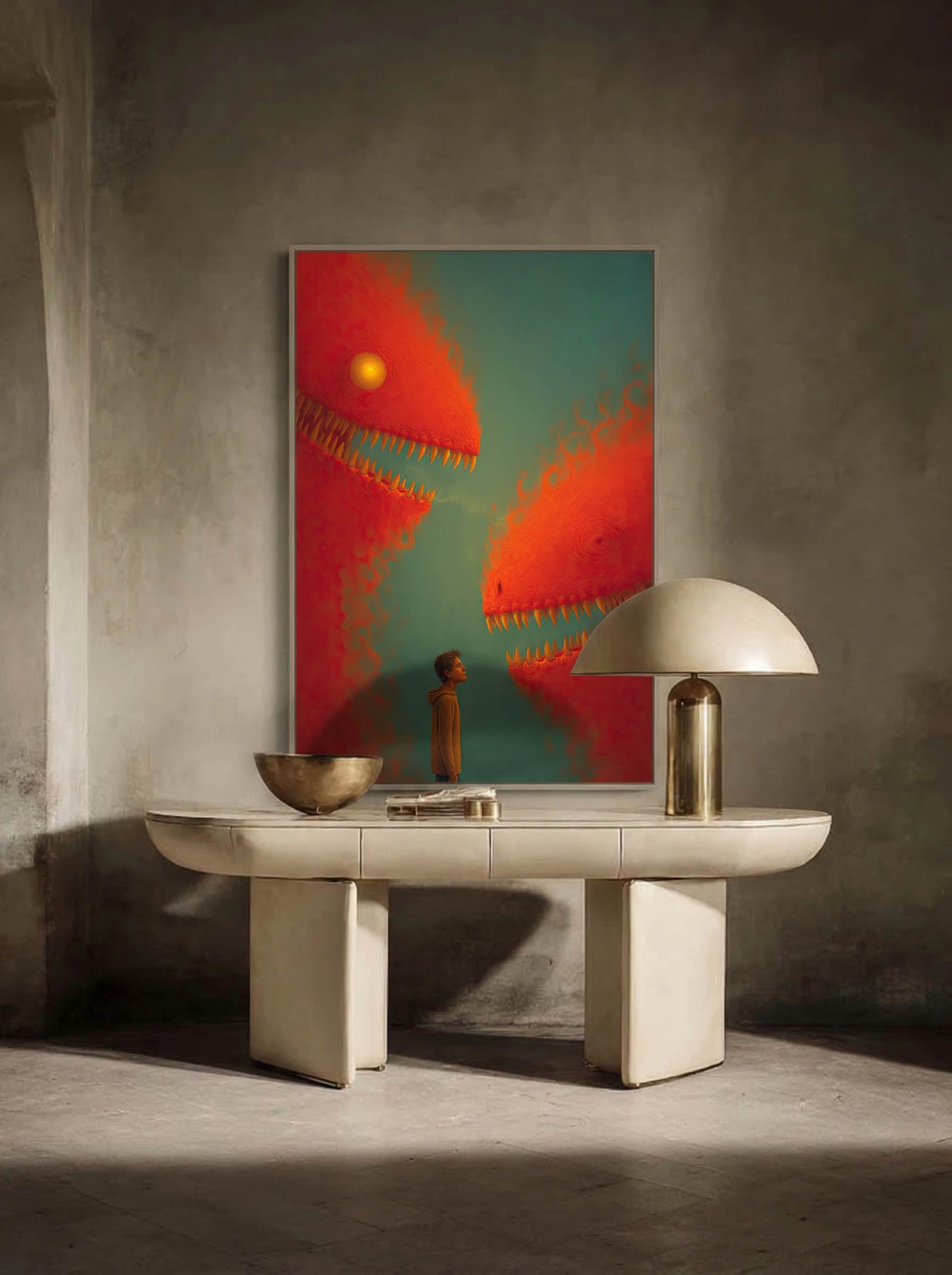 Whimsical Encounter – Surreal Whimsical Wall Art 003