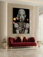Surreal Embellished Figure – Surreal Figurative Wall Art 004