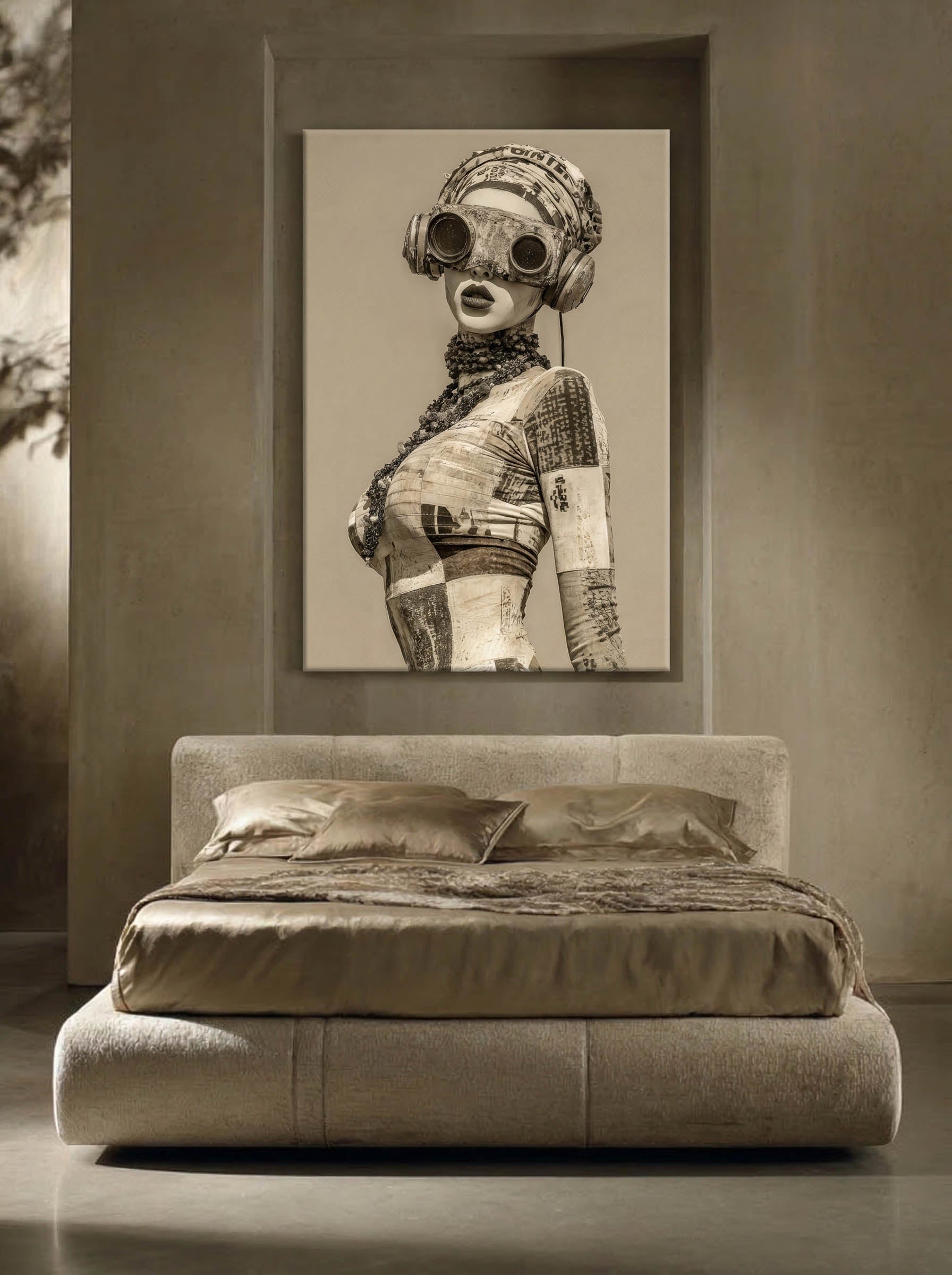 Contemporary Steampunk Portrait – Surreal Steampunk Wall Art 005 Secondary image