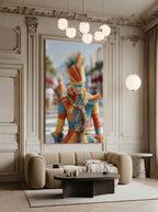 Modern Straw Couture – Surreal Fashion Wall Art 015