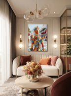 Modern Straw Couture – Surreal Fashion Wall Art 015
