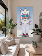 Contemporary Plush King – Surreal Regal Wall Art 017