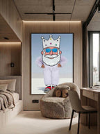 Contemporary Plush King – Surreal Regal Wall Art 017