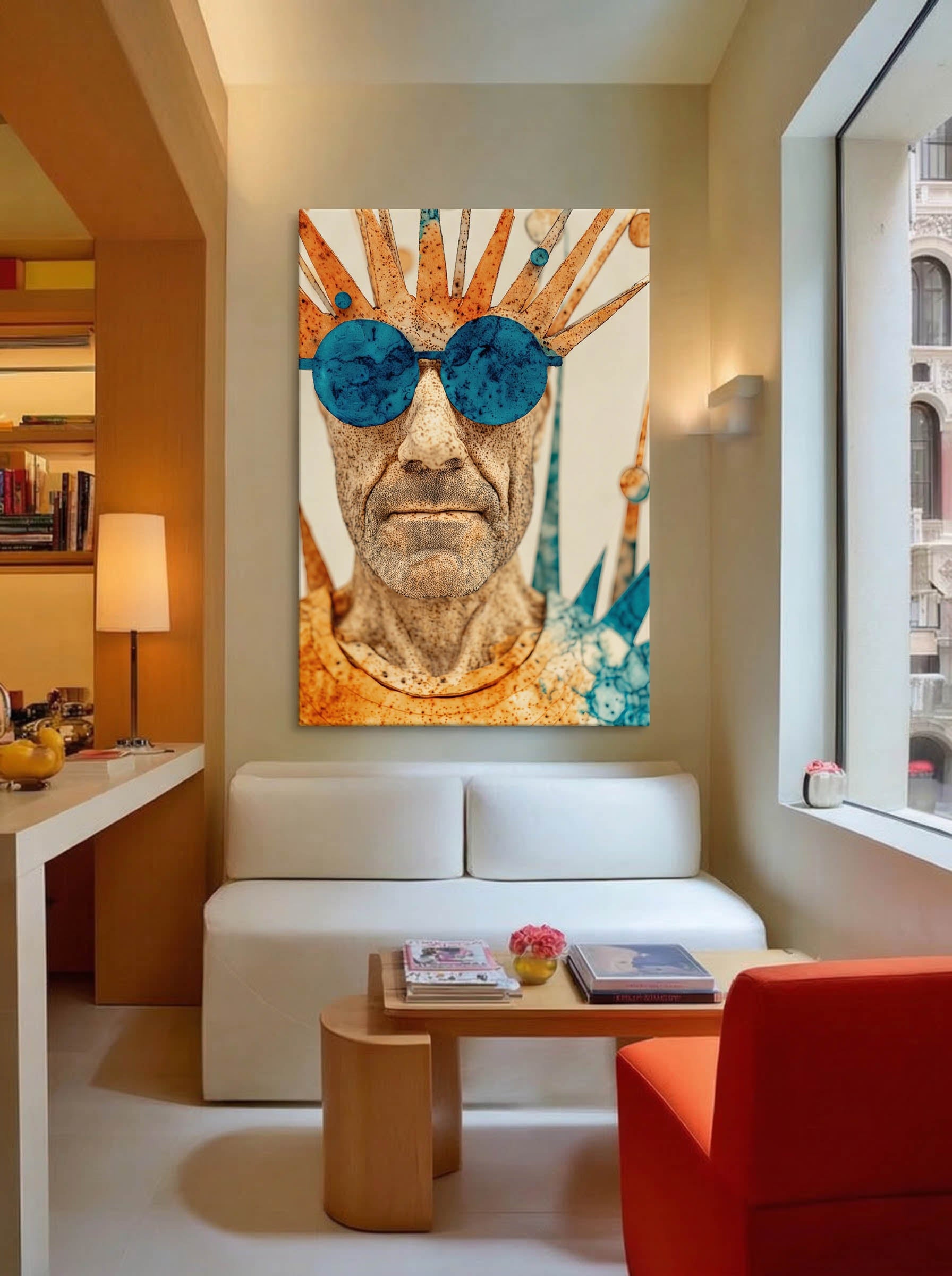 Abstract Sunburst Figure – Surreal Abstract Wall Art 018 Secondary image
