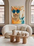 Abstract Sunburst Figure – Surreal Abstract Wall Art 018