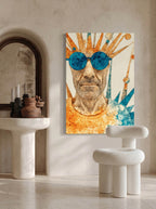Abstract Sunburst Figure – Surreal Abstract Wall Art 018