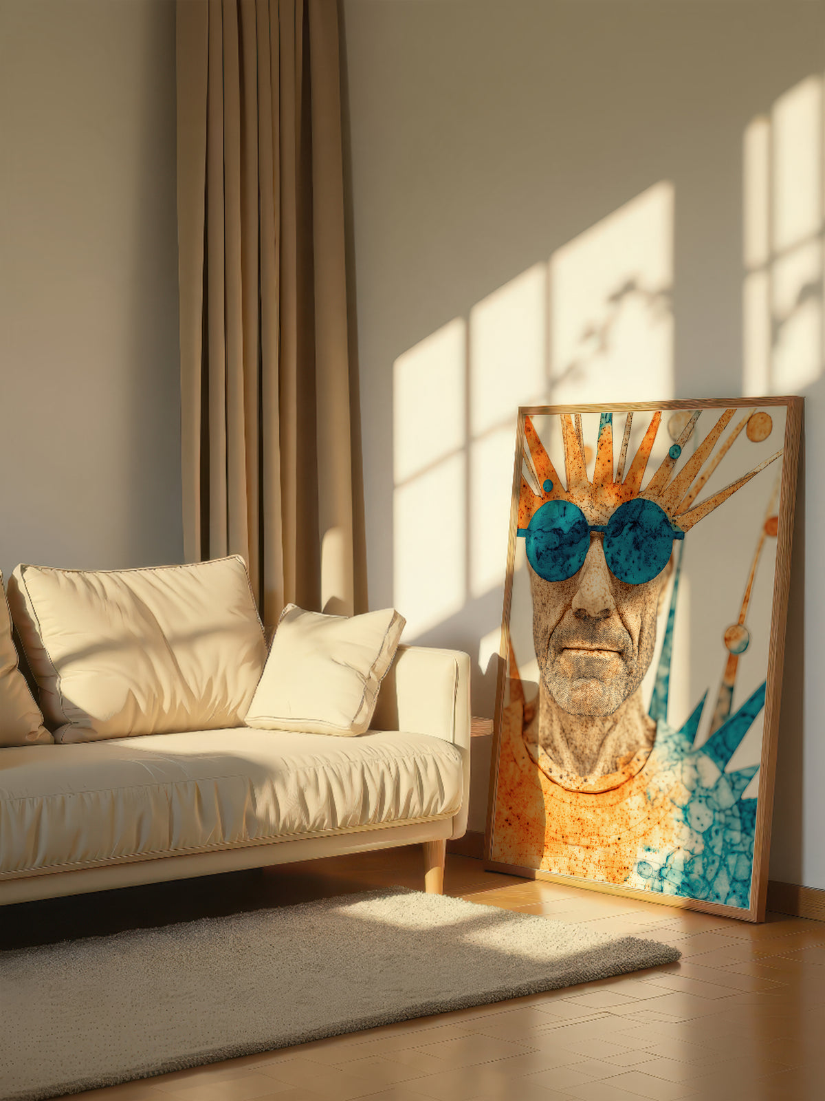 Sunburst Watercolor Portrait 018