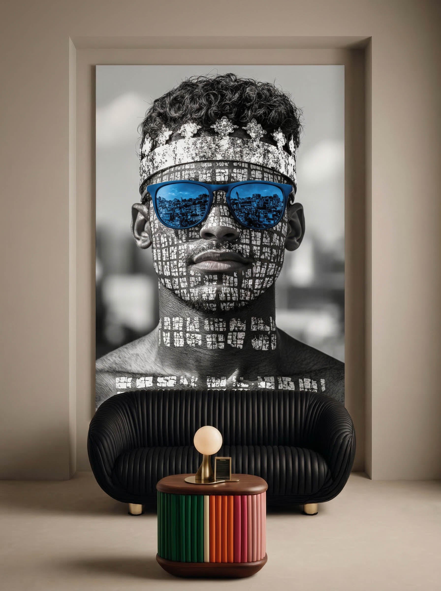 Conceptual Stipple Art – Surreal Pointillist Wall Art 019 Secondary image
