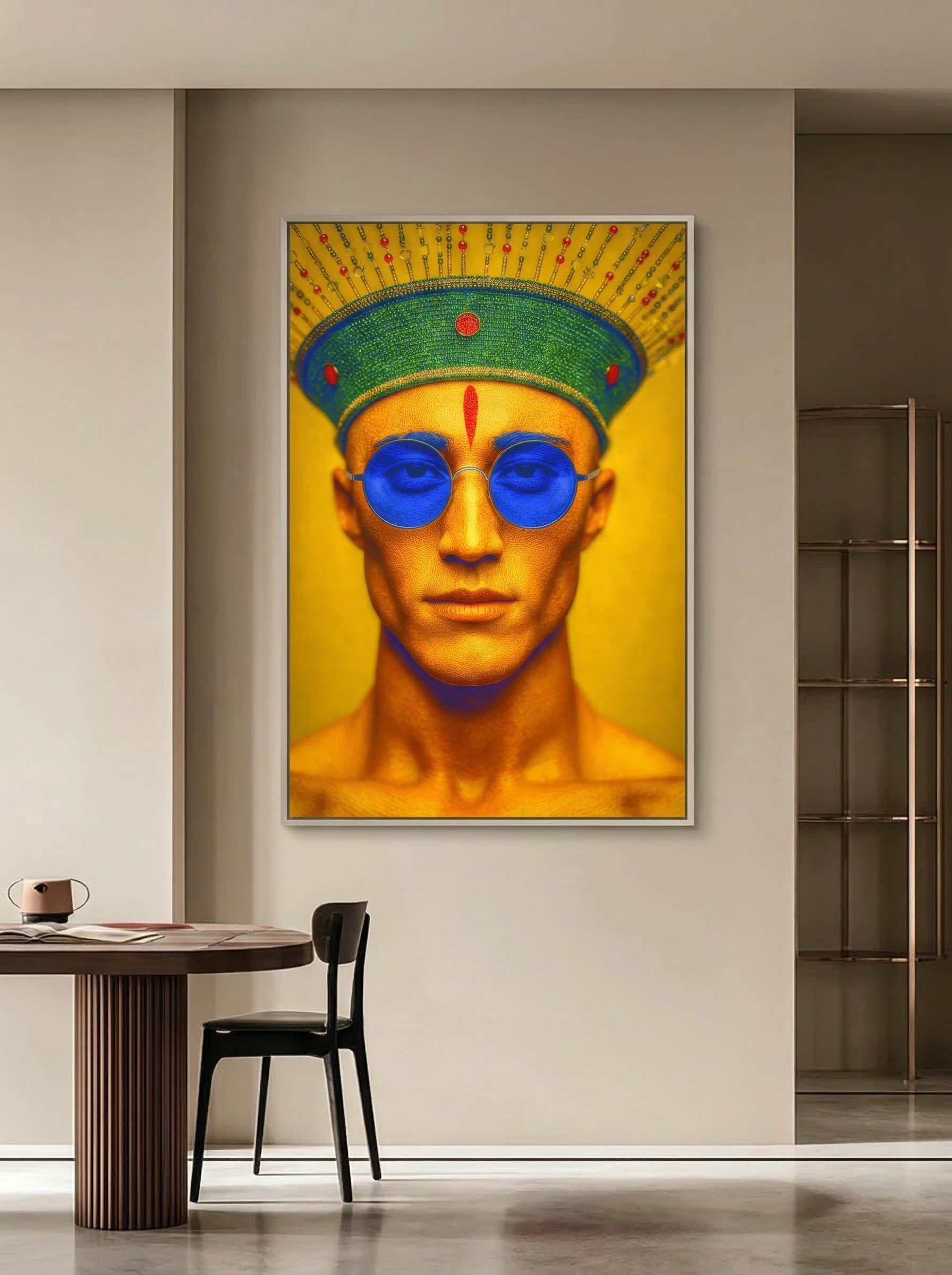 Fine Art Chromatic Figure – Surreal Colorful Wall Art 020