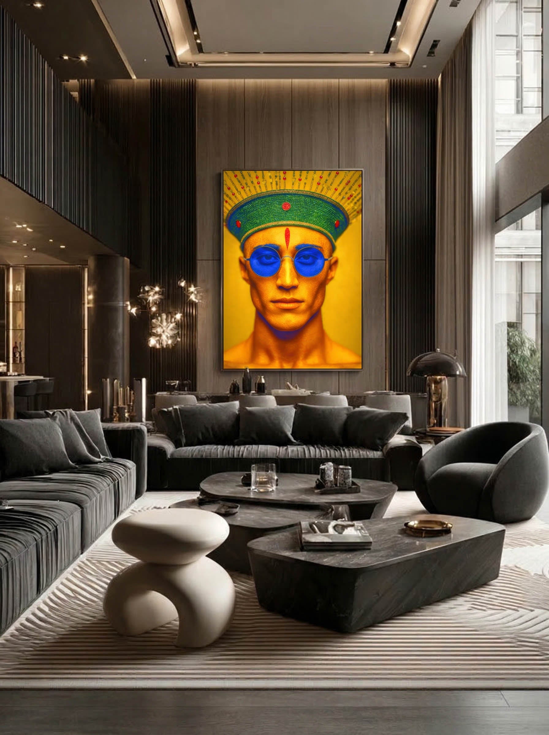 Fine Art Chromatic Figure – Surreal Colorful Wall Art 020