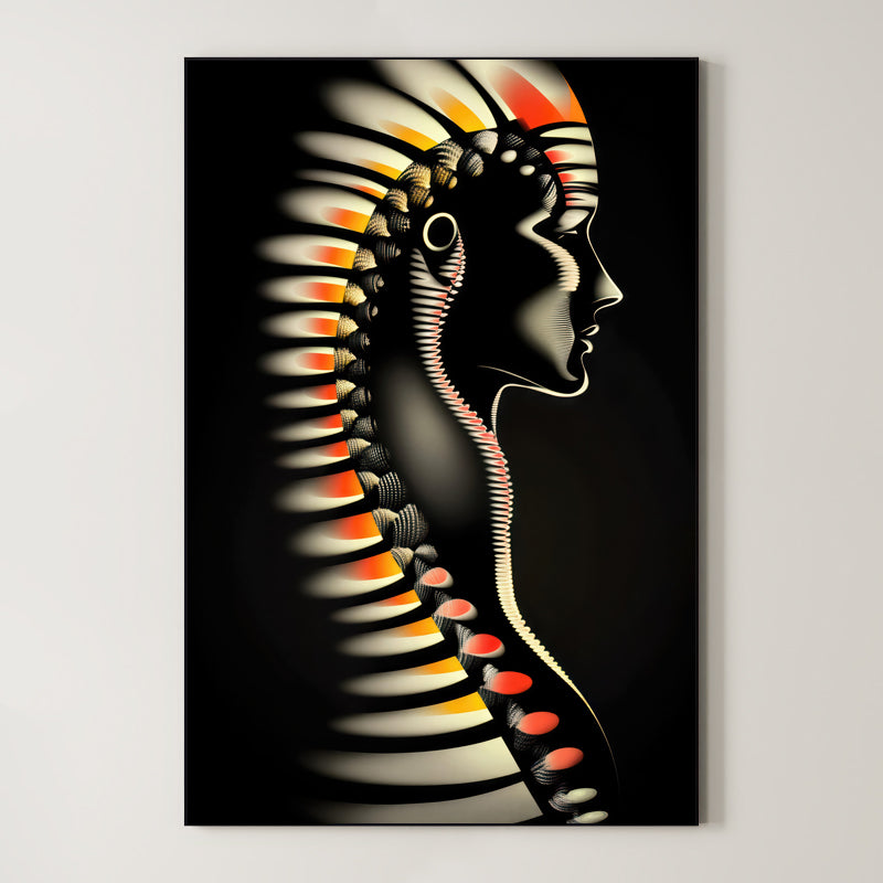 Helix – Surreal Sculptural Portrait Wall Art 507 Main image