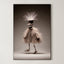 Avian Nomad – Surreal Folk Sculpture Bird Wall Art 418