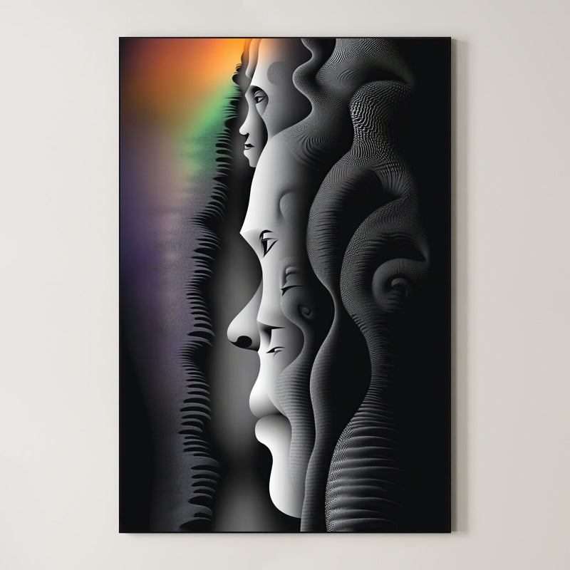 Echo – Surreal Layered Portrait Wall Art 512 Main image
