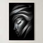Shadow Grace – Surreal Wabi Sabi Portrait Wall Art 518