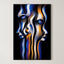 Divergent Vision – Surreal Blue Orange Portrait Wall Art 528