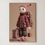 Surreal Textile Character – Surreal Whimsical Wall Art 141