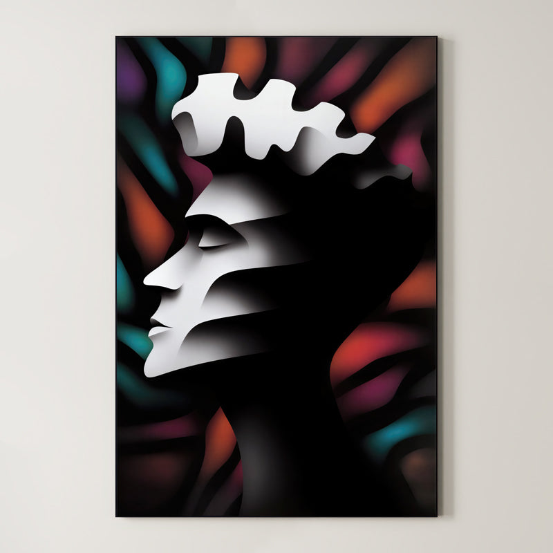 Lumina – Surreal Monochromatic Portrait Wall Art 505 Main image