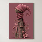 Contemporary Whimsical Portrait – Surreal Playful Figure Wall Art 210