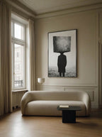 Conceptual Brutalist Portrait – Surreal Brutalist Wall Art 029