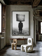 Conceptual Brutalist Portrait – Surreal Brutalist Wall Art 029