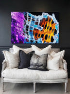 Prism Fracture – Surreal Crystalline Geometric Abstract Wall Art 034