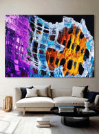Prism Fracture – Surreal Crystalline Geometric Abstract Wall Art 034