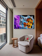 Prism Fracture – Surreal Crystalline Geometric Abstract Wall Art 034