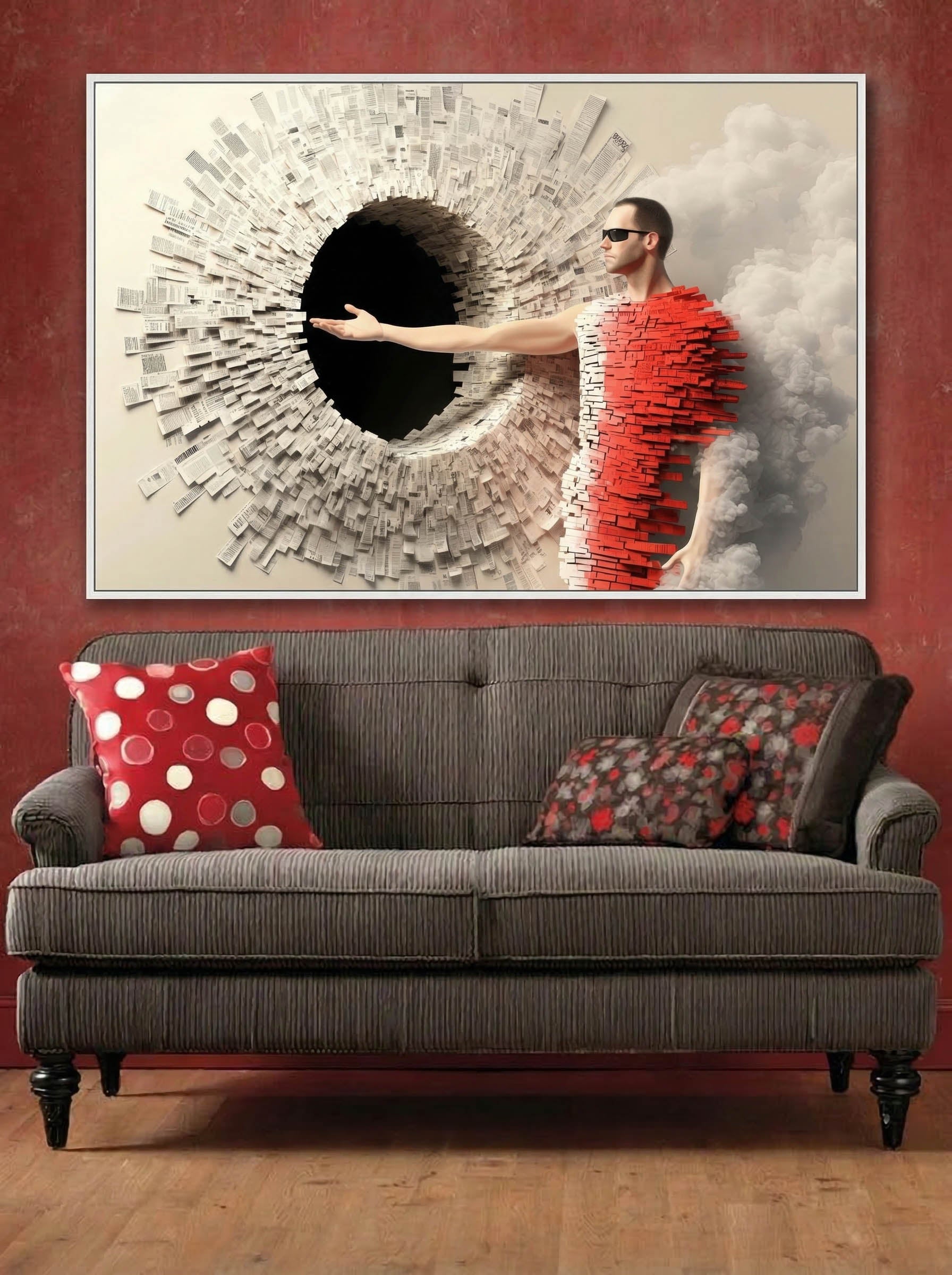 Conceptual Graphic Piece – Surreal Graphic Vision Wall Art 038