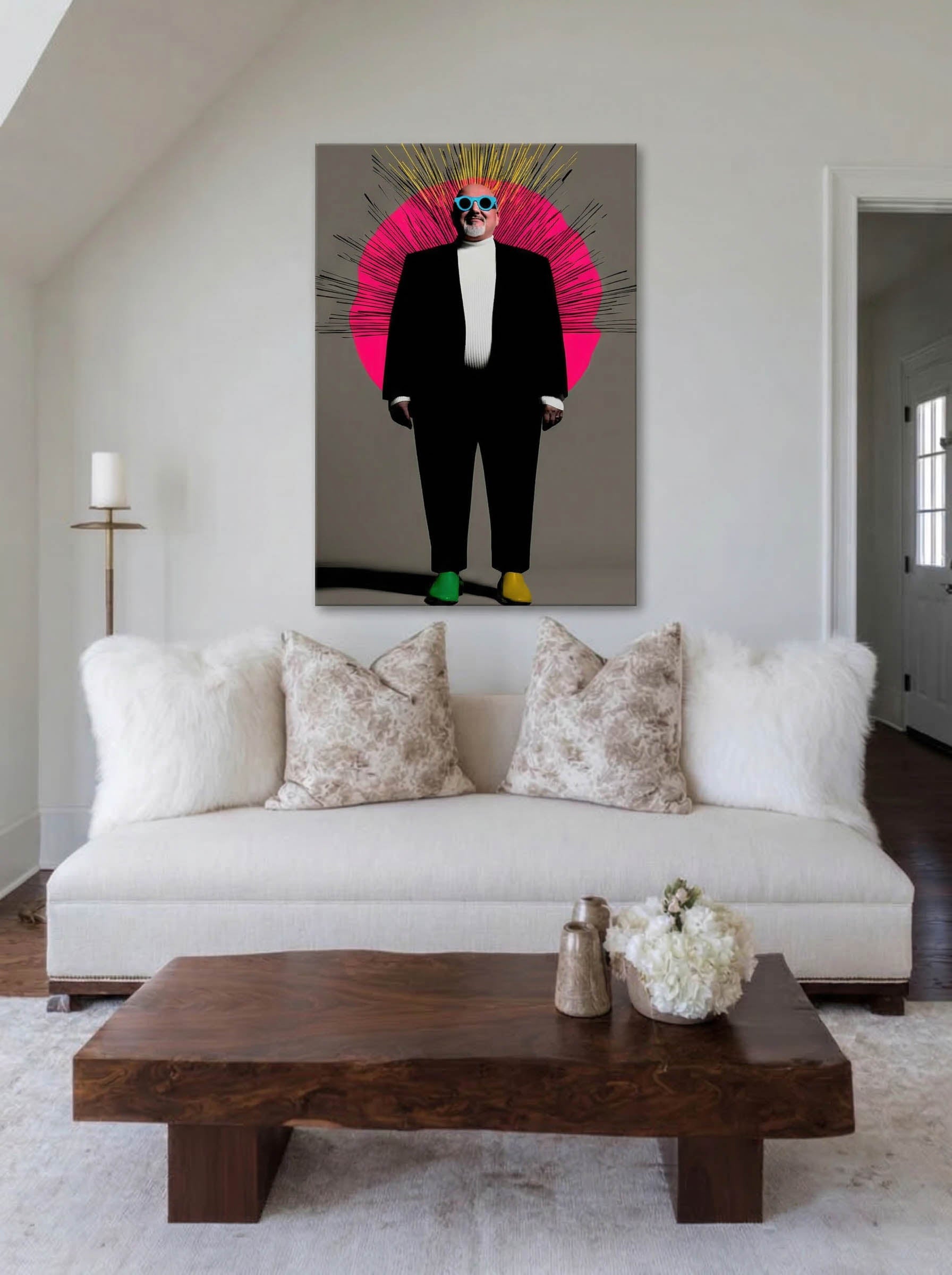 Graphic Pop Portrait – Surreal Pop Art Wall Art 050