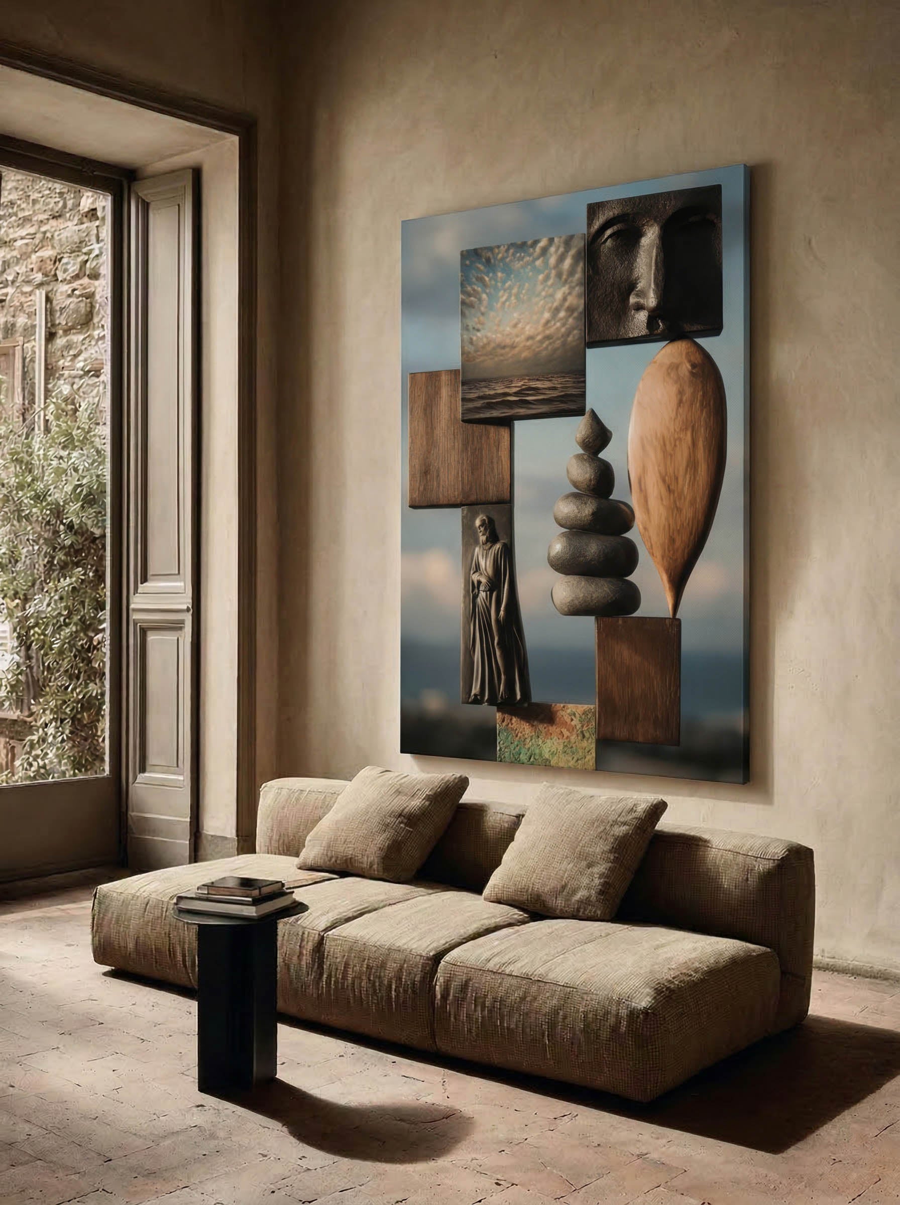 Mixed Media Assemblage – Surreal Mixed Media Wall Art 052 Secondary image