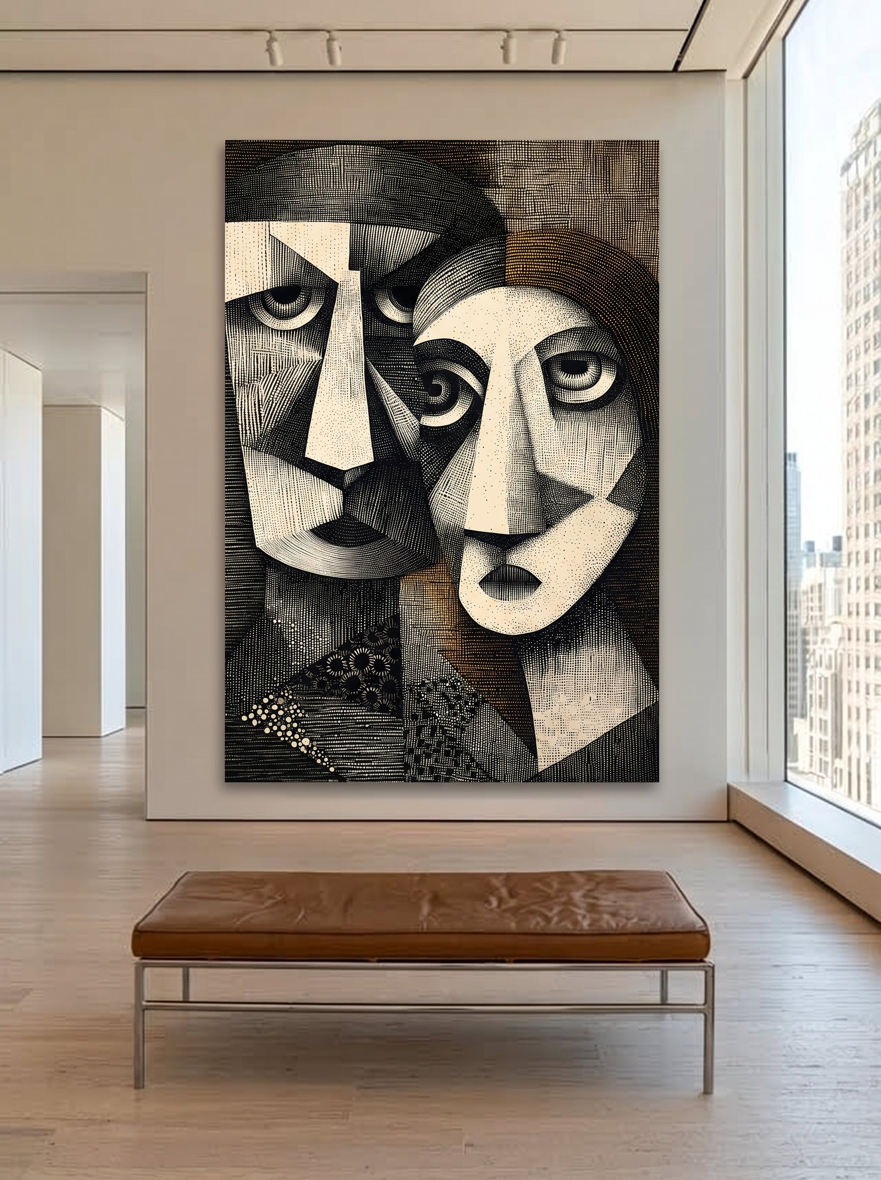 Cubist Couple Portrait 054 Secondary image